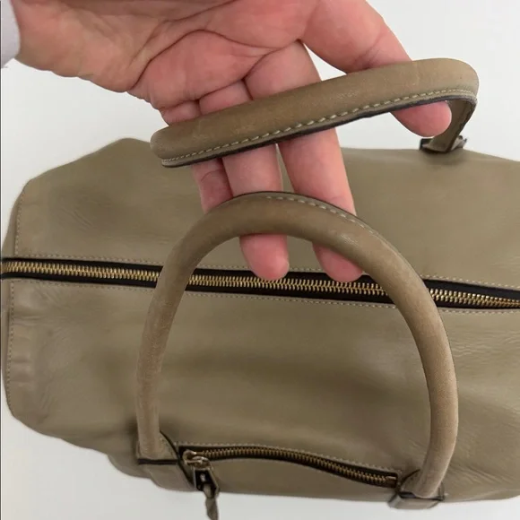Chloe Taupe Leather Satchel